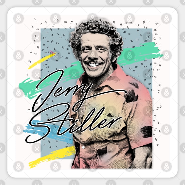 Jerry Stiller \\\\ Retro Style Aesthetic Fanart Sticker by DankFutura